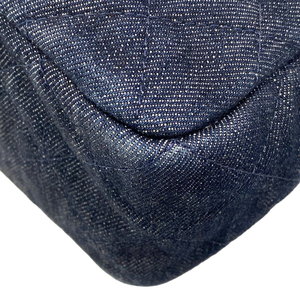 Chanel Shoulder Bag 2.55 Quilted Dark Navy Mademoiselle Chain Vintage Gold — view 6