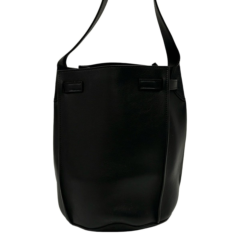 Celine Shoulder Bag Big Bucket with Long Strap Black Leather — view 3