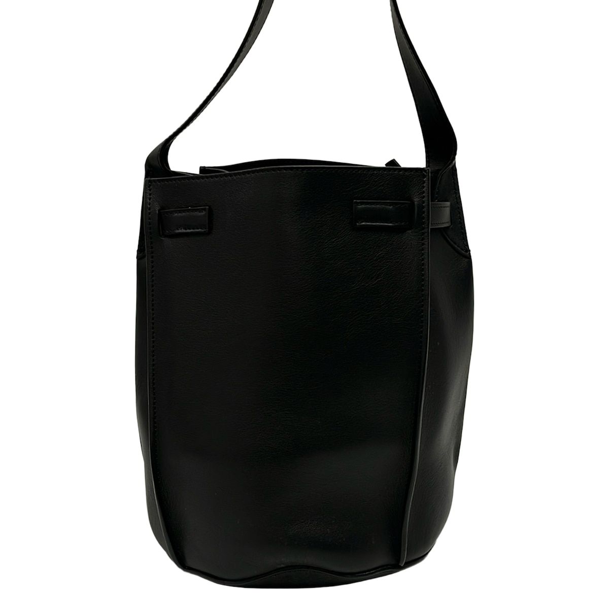 Celine Shoulder Bag Big Bucket with Long Strap Black Leather — view 3