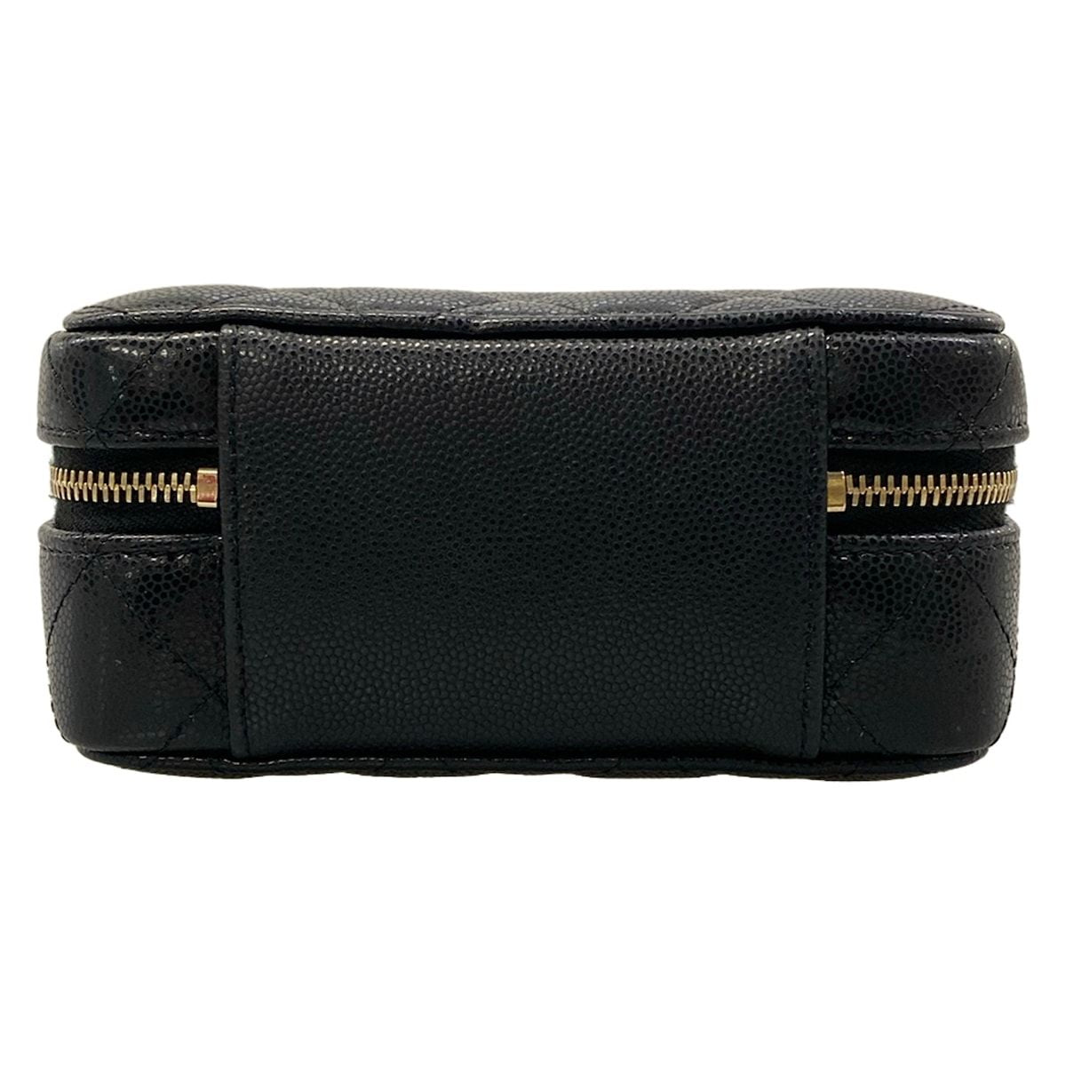 Chanel Shoulder Bag Quilted Black Matte Gold Chain — view 5