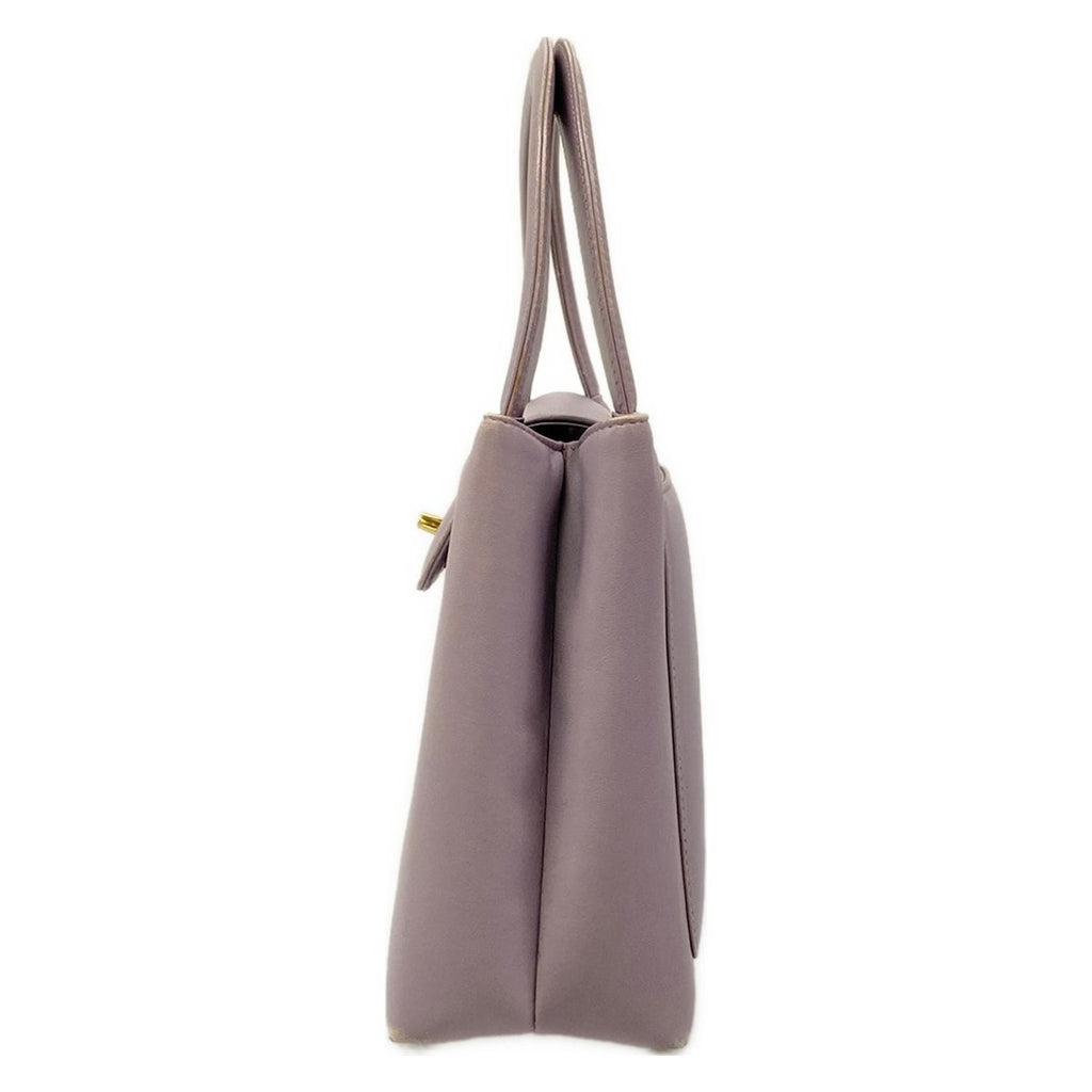 Chanel Handbag Purple Gold Lambskin — view 4
