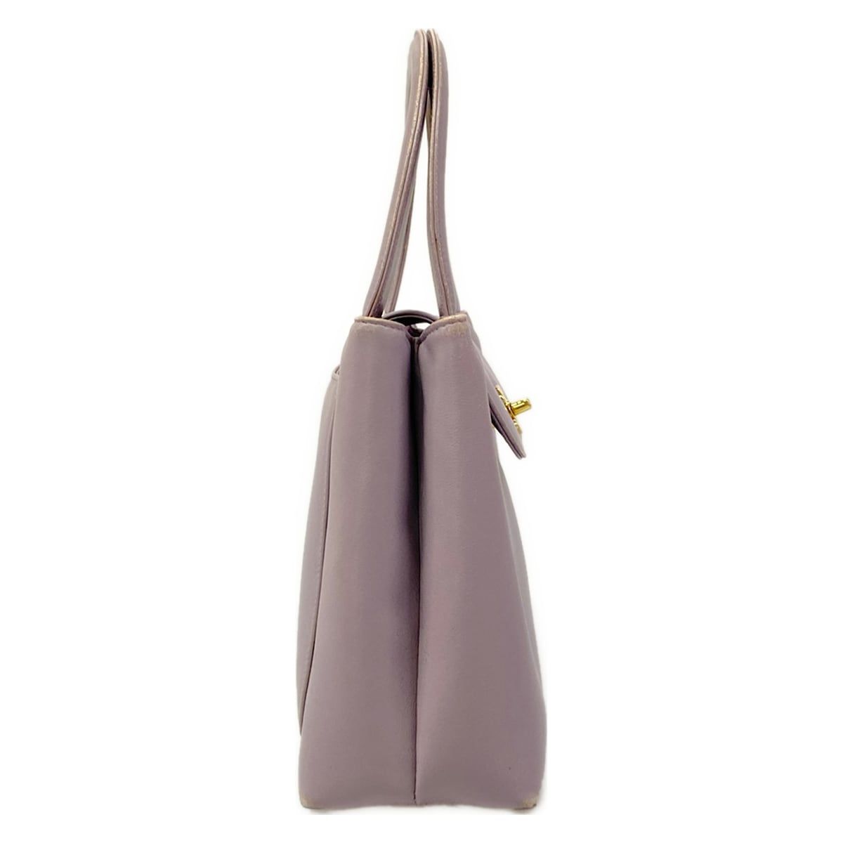 Chanel Handbag Purple Gold Lambskin — view 2