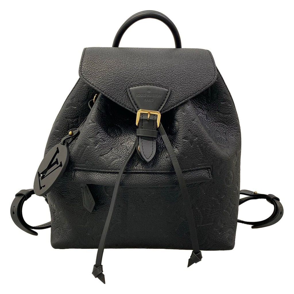 Louis Vuitton Backpack Monogram Empreinte Montsouris PM Noir Leather Cowhide