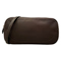 Hermes Shoulder Bag Dark Brown Silver