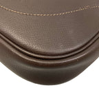 Hermes Shoulder Bag Dark Brown Silver — view 6