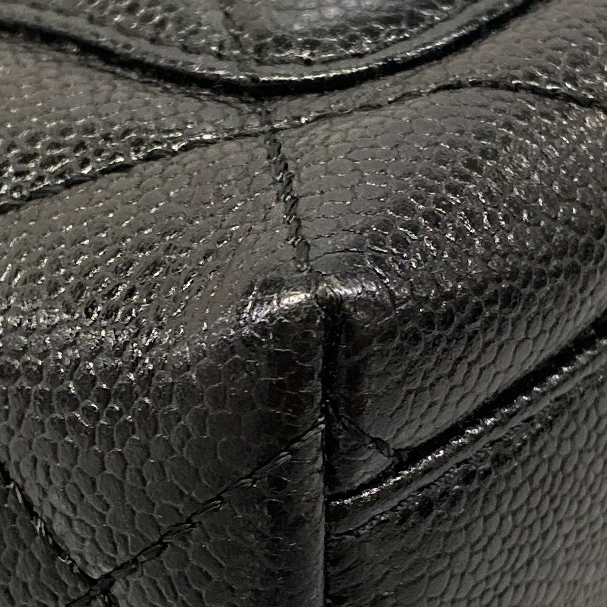 Chanel Handbag Trapezoid Bag Quilted Black Gold — view 8