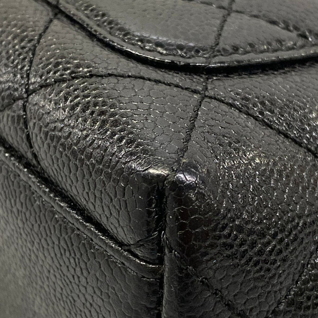 Chanel Handbag Trapezoid Bag Quilted Black Gold — view 7