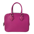 Hermes Handbag Plume Rose Purple Silver