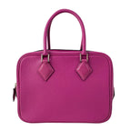 Hermes Handbag Plume Rose Purple Silver