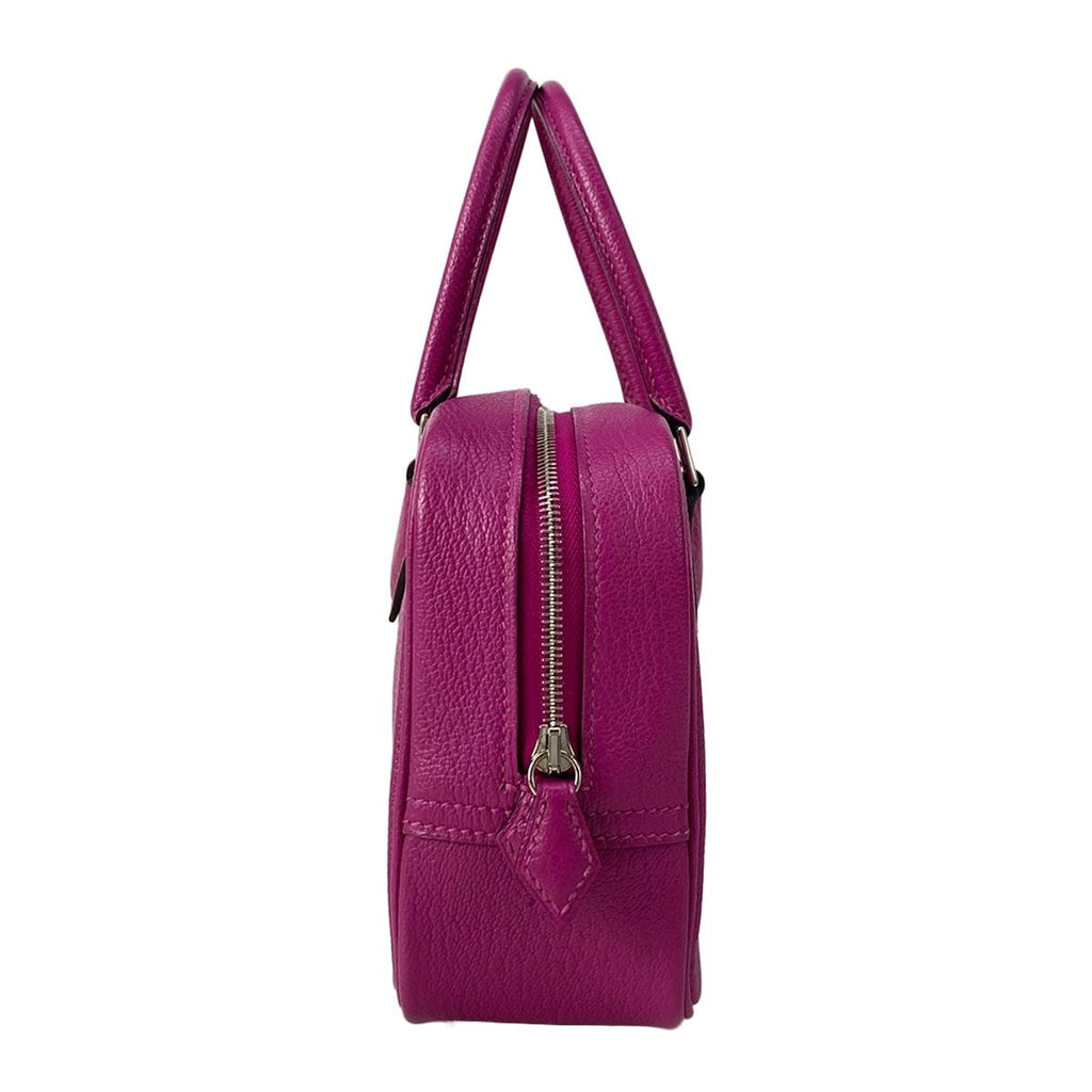 Hermes Handbag Plume Rose Purple Silver — view 2