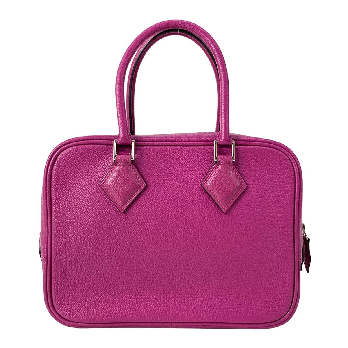 Hermes Handbag Plume Rose Purple Silver — view 3