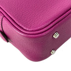 Hermes Handbag Plume Rose Purple Silver — view 8