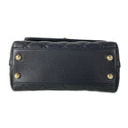 Chanel Handbag Small Top Handle Flap Bag Quilted Coco XS Black — view 5