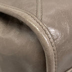 Prada Handbag Bonnie Medium Leather Pewter Gray Vintage Style — view 7