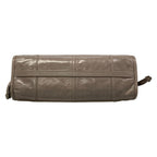 Prada Handbag Bonnie Medium Leather Pewter Gray Vintage Style — view 5