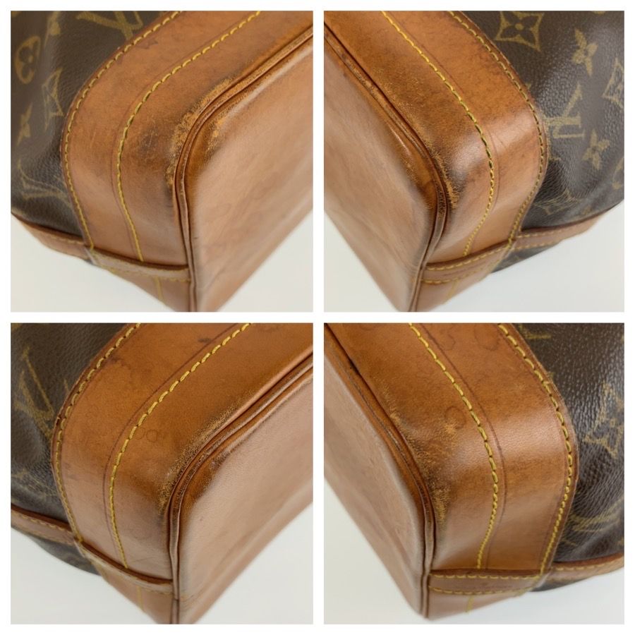 Louis Vuitton Monogram Noe Brown Gold Leather Drawstring Shoulder Bag — view 4