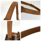 Louis Vuitton Monogram Noe Brown Gold Leather Drawstring Shoulder Bag — view 5