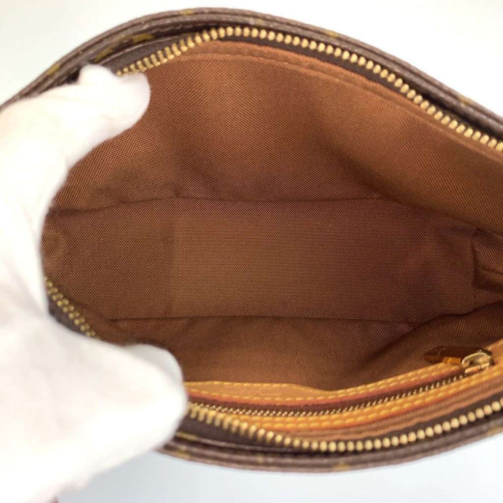 Louis Vuitton Monogram Trotteur Brown Gold Shoulder Bag Pochette — view 8