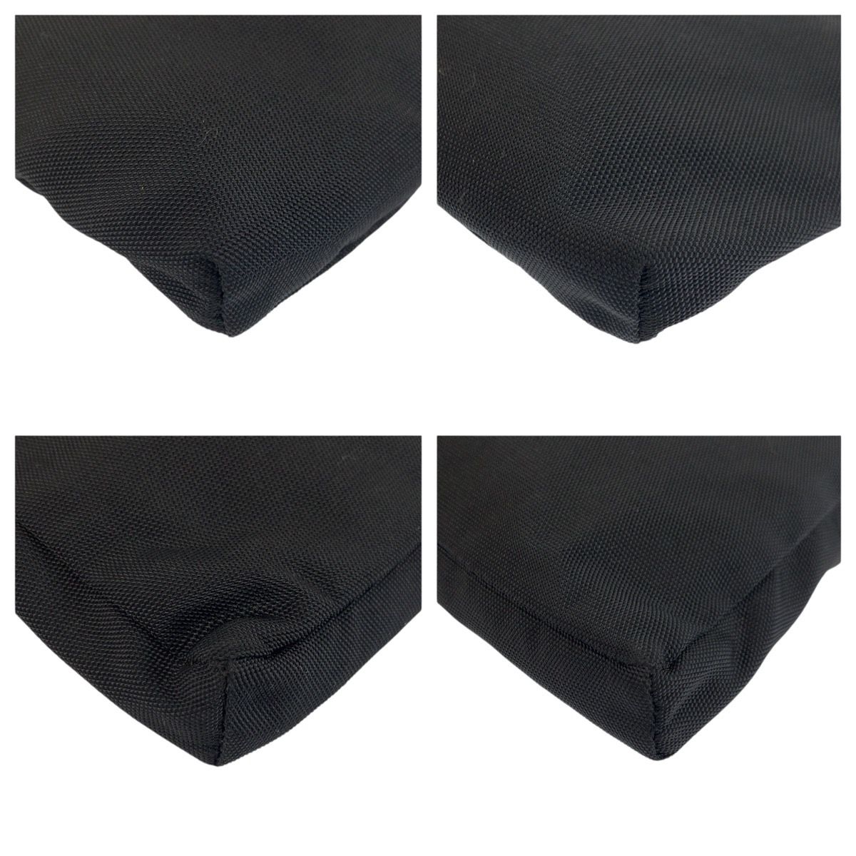 Gucci Sherry Line Black Nylon Leather Belt Bag — view 4