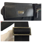 Gucci Sherry Line Black Nylon Leather Belt Bag — view 5