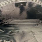 Gucci Black Gunmetal GG Supreme Canvas Leather Shoulder Bag — view 8