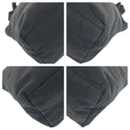Prada Tessuto Black Silver Nylon Shoulder Bag — view 3