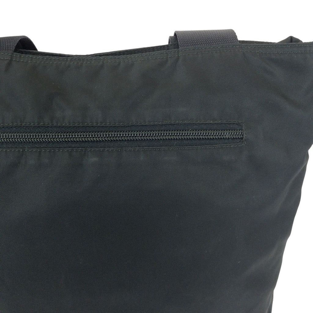 Prada Tessuto Black Silver Nylon Shoulder Bag — view 5