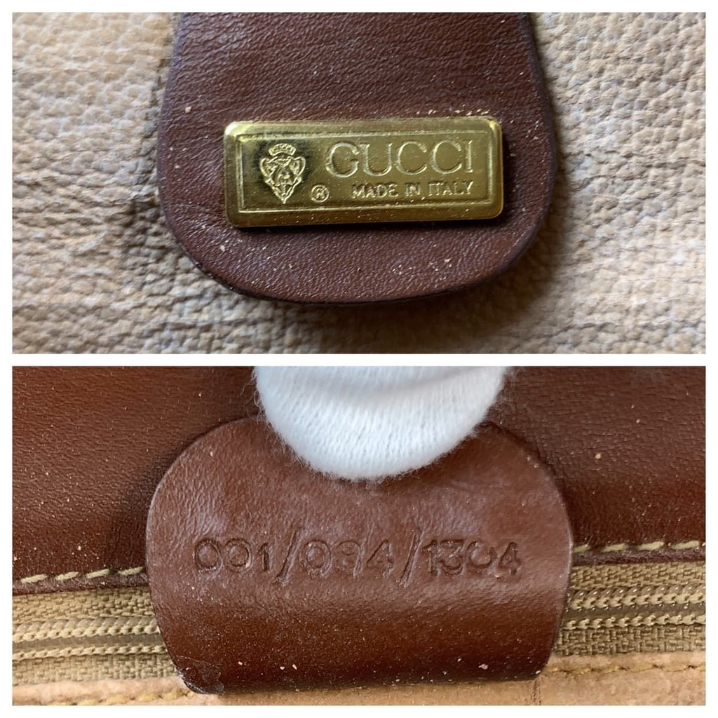 Gucci Vintage Brown Gold Shoulder Bag Pochette — view 3