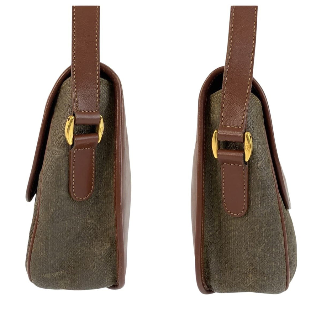 Gucci Vintage Brown Gold Shoulder Bag Pochette — view 8