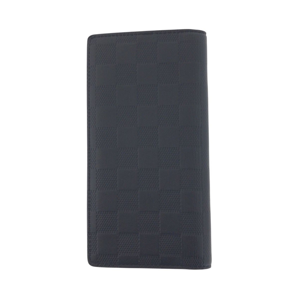 Louis Vuitton Damier Infini Portefeuille Brazza Black Gunmetal Leather Wallet — view 2