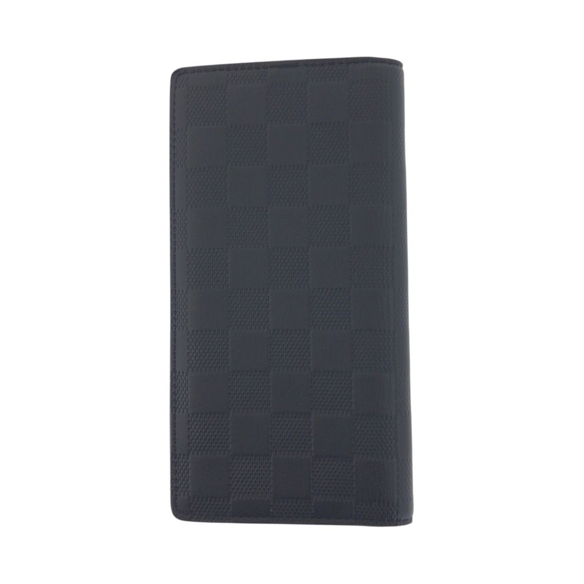 Louis Vuitton Damier Infini Portefeuille Brazza Black Gunmetal Leather Wallet — view 2