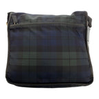 Prada Tessuto Check Pattern Green Blue Black Silver Nylon Shoulder Bag — view 2