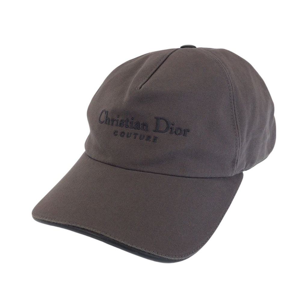 Dior Brown Gray Silver Cotton Baseball Cap Hat
