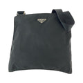 Prada Tessuto Black Silver Shoulder Bag