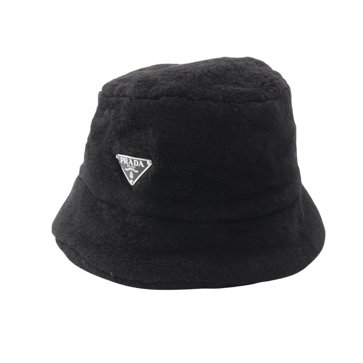 Prada Hat Triangle Plate Bucket Hat