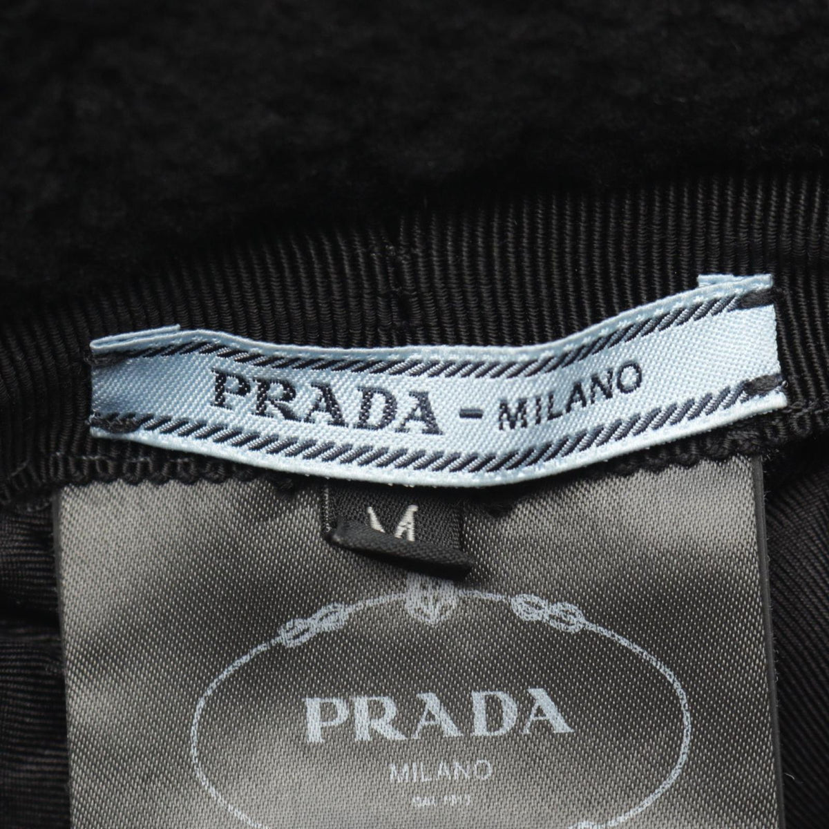 Prada Hat Triangle Plate Bucket Hat — view 4