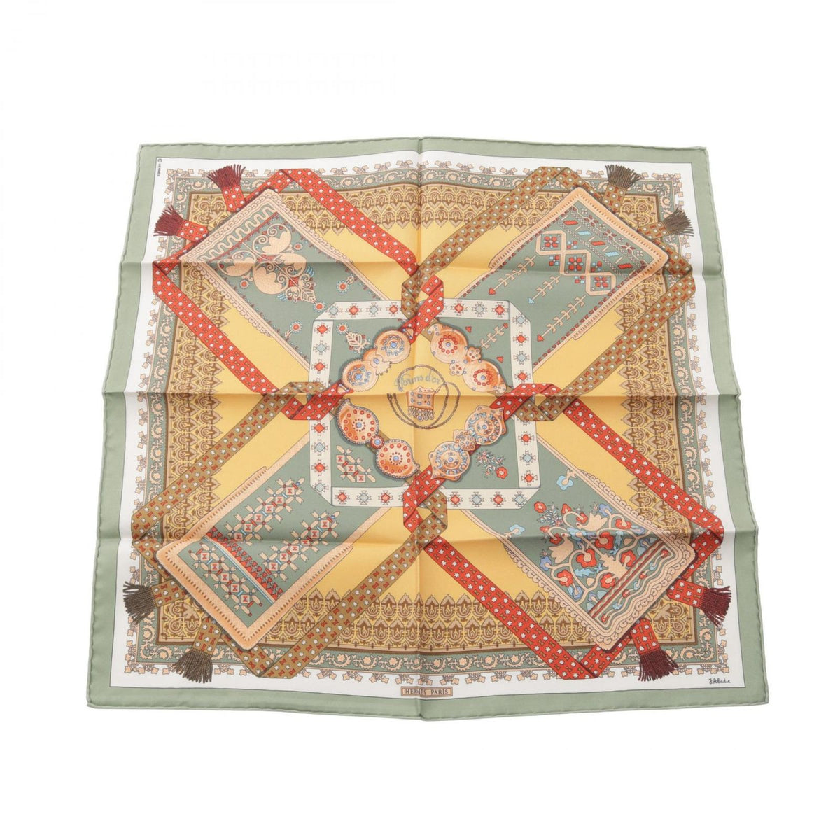 Hermes Scarf Petit Carre 45 Brins D'or Silk