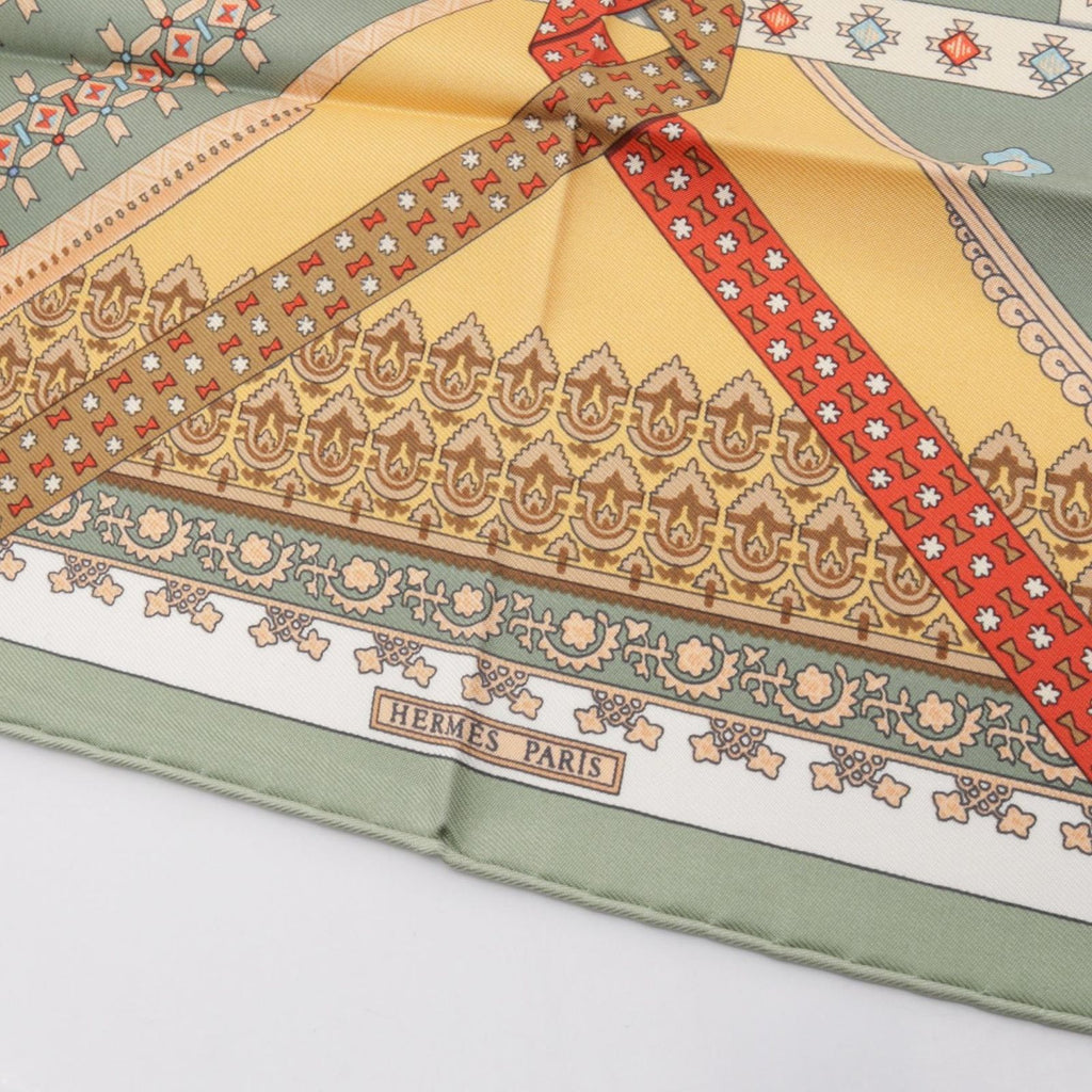 Hermes Scarf Petit Carre 45 Brins D'or Silk — view 5