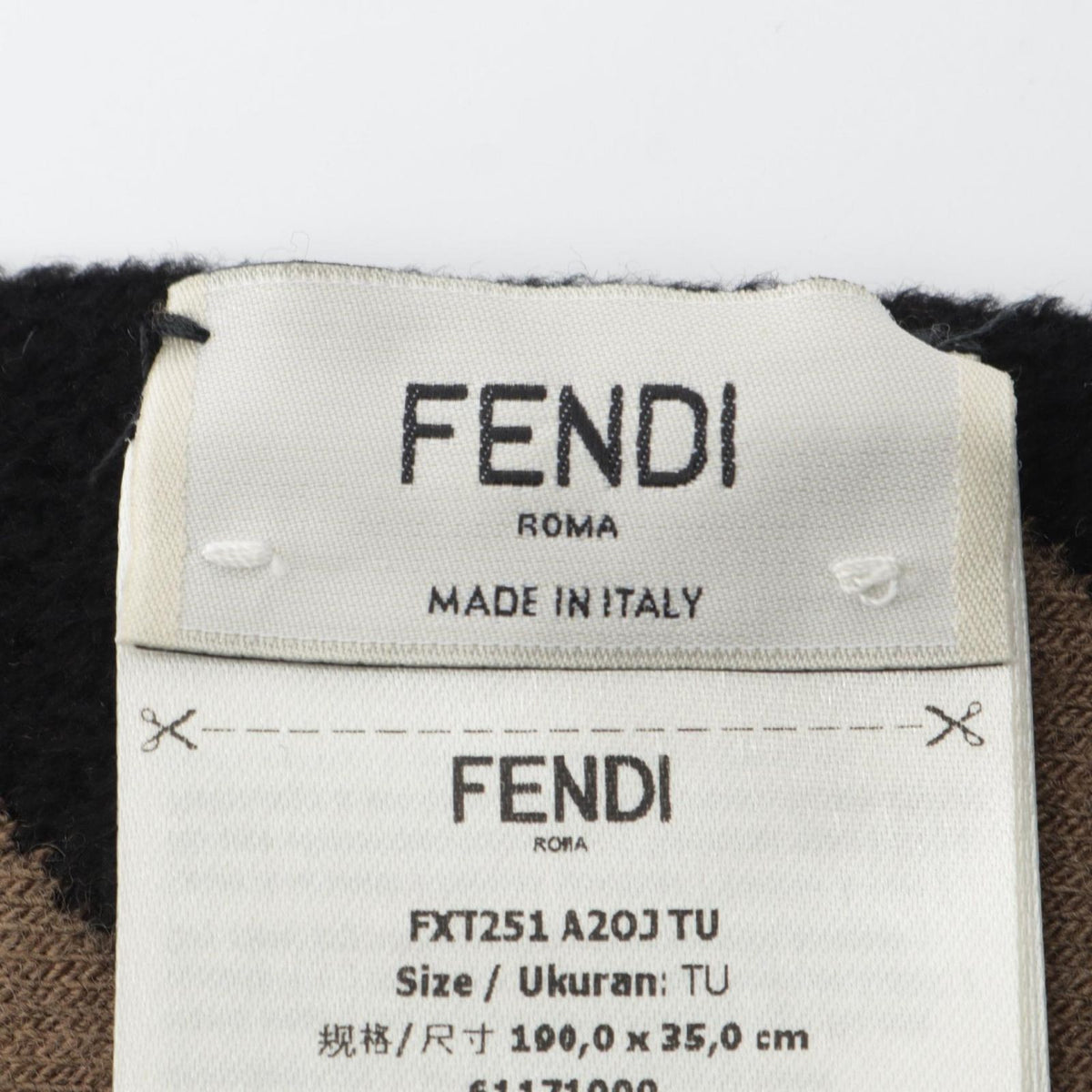 Fendi Scarf Zucca Wool — view 2
