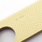 Hermes Silkit Bag Charm Jaune Bourgeon Blanc Epsom Leather — view 4