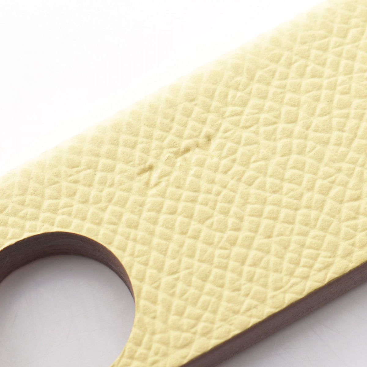 Hermes Silkit Bag Charm Jaune Bourgeon Blanc Epsom Leather — view 4