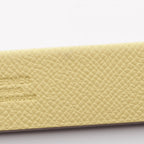 Hermes Silkit Bag Charm Jaune Bourgeon Blanc Epsom Leather — view 5