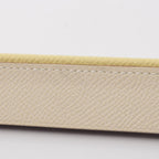 Hermes Silkit Bag Charm Jaune Bourgeon Blanc Epsom Leather — view 7