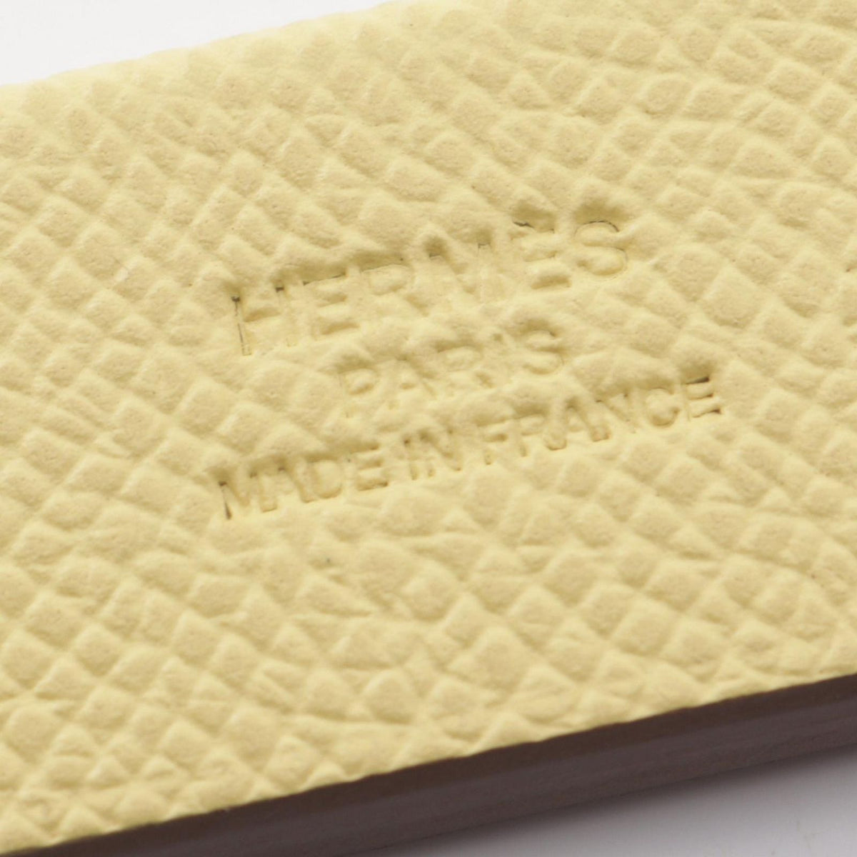 Hermes Silkit Bag Charm Jaune Bourgeon Blanc Epsom Leather — view 3