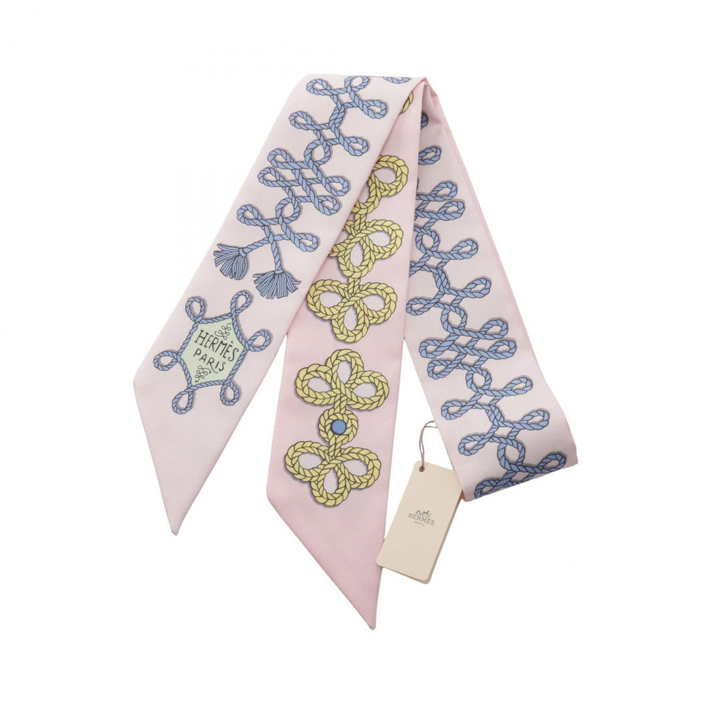 Hermes Scarf Twilly Galons Et Brandebourgs Silk