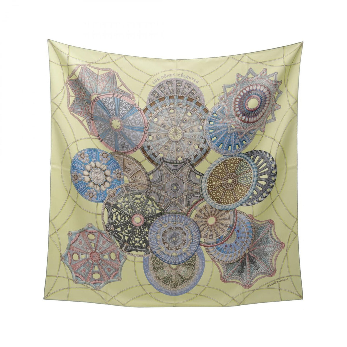 Hermes Scarf Carre 90 les Domes Celestes Silk