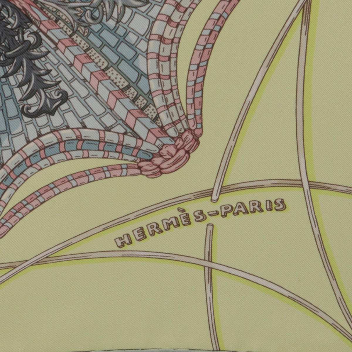 Hermes Scarf Carre 90 les Domes Celestes Silk — view 6