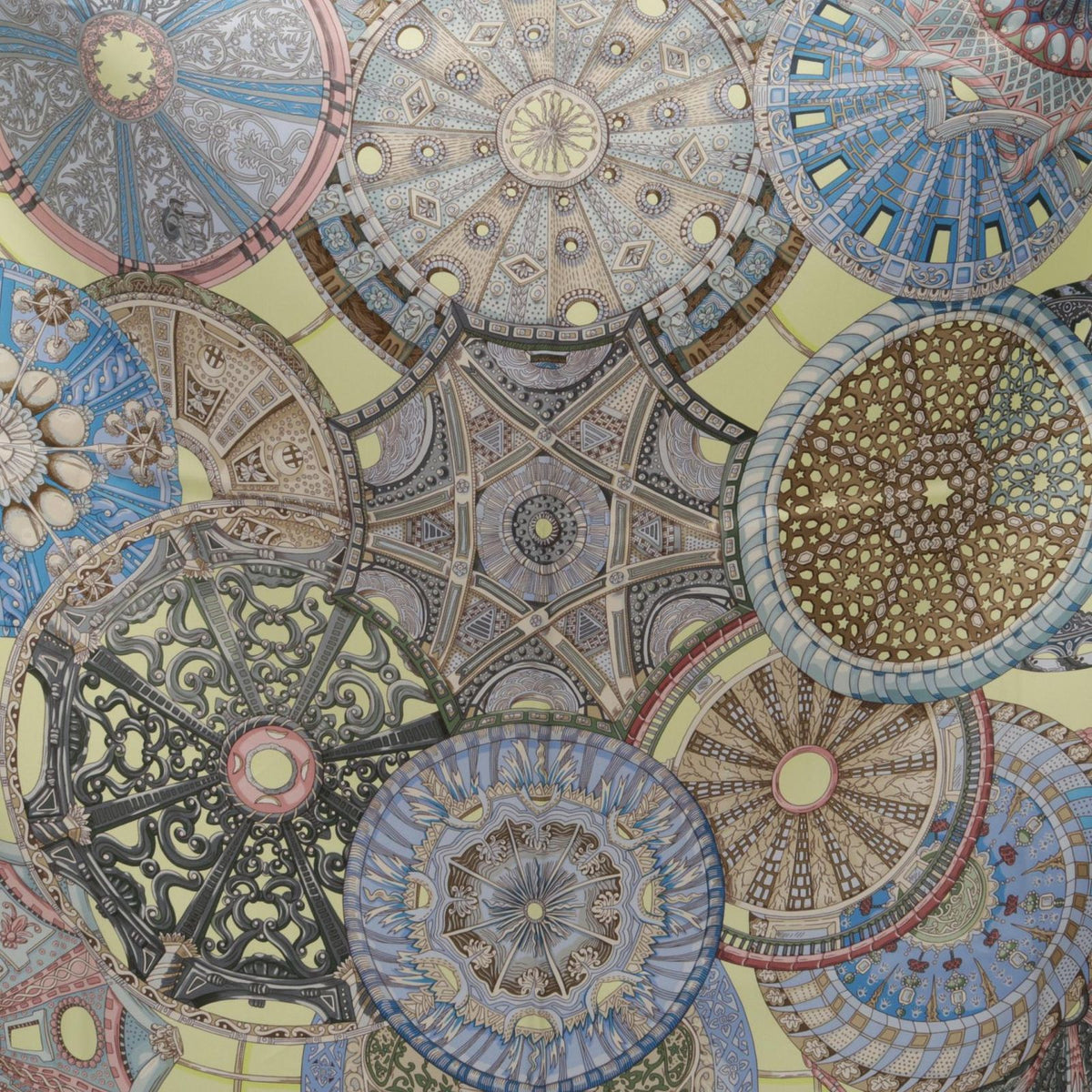 Hermes Scarf Carre 90 les Domes Celestes Silk — view 4