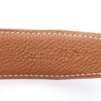 Hermes Belt Constance H Gold Reversible Black Calfskin — view 4