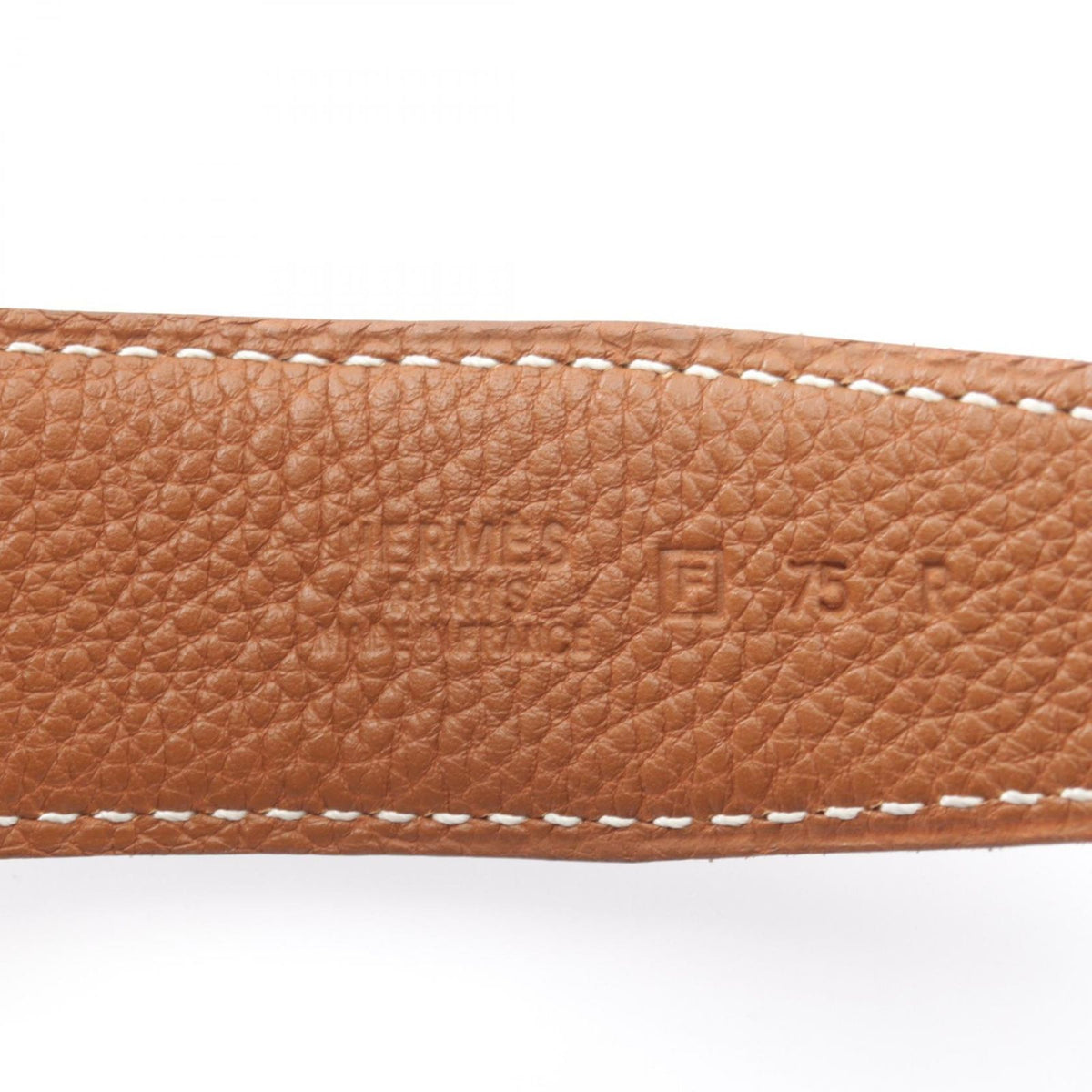 Hermes Belt Constance H Gold Reversible Black Calfskin — view 4